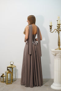 Vestido Éclat Taupe