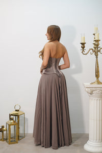 Vestido Éclat Taupe