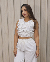 BLUSA GOLAS BLANCO