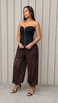 PANTALON MAISON ALADINO MOKA