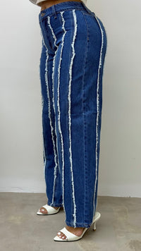 CELLO DENIM RECTO LINEA FLECOS