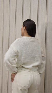 SUETER FLOR PUNTO BEIGE