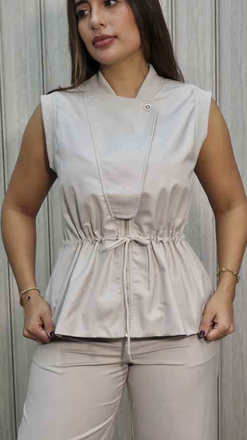 SET TOP PANTALON CAQUI
