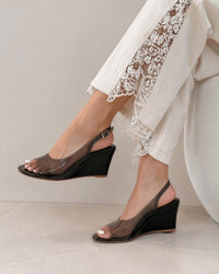 PLATAFORMA GABRIELA EN ACETATO NEGRO