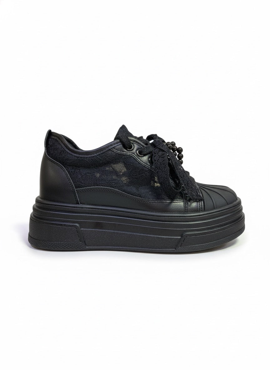 ARI4153NEG TENIS CASUAL NEGRO MOÑOS