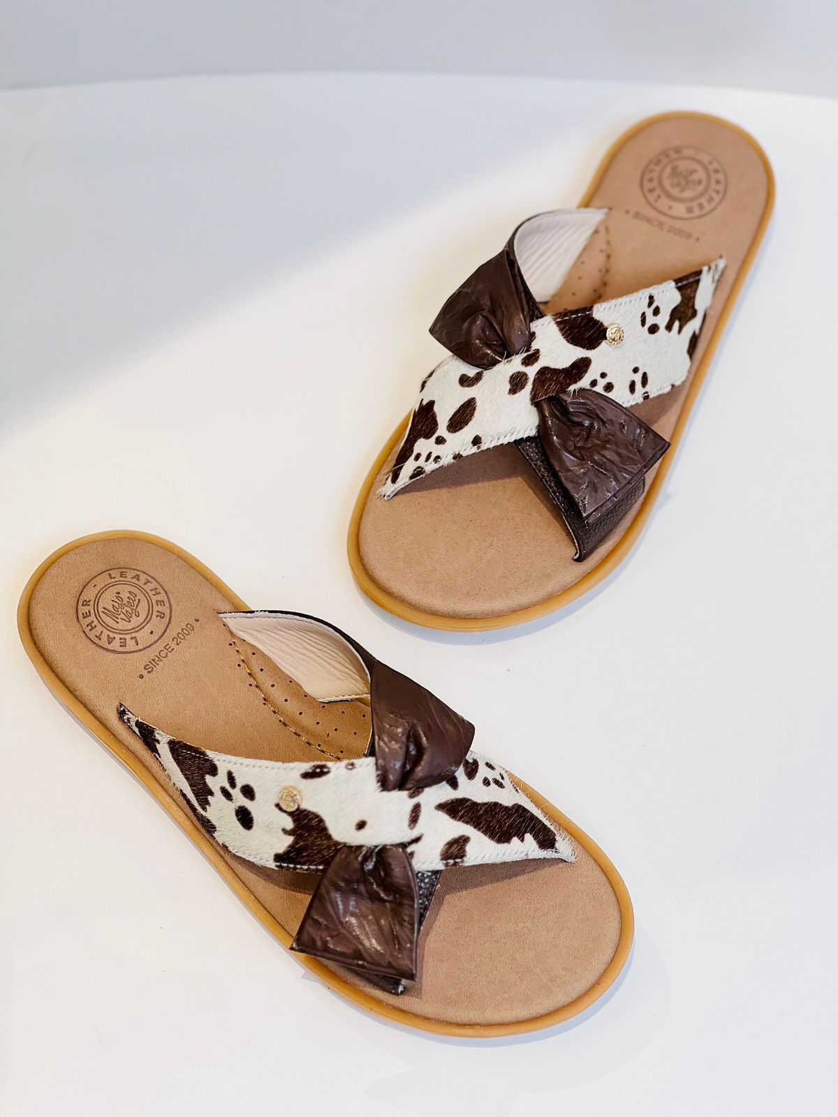 Ref. MJDIANICAF SANDALIA PLANA DIANI VACA CAFE