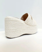 PLATAFORMA ZOÉ EN YUTE BLANCO
