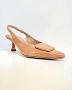 TACÓN SCARLETT EN CHAROL TAUPE