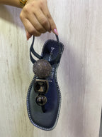 Ref. LUP19NEG SANDALIA PLANA NEGRO