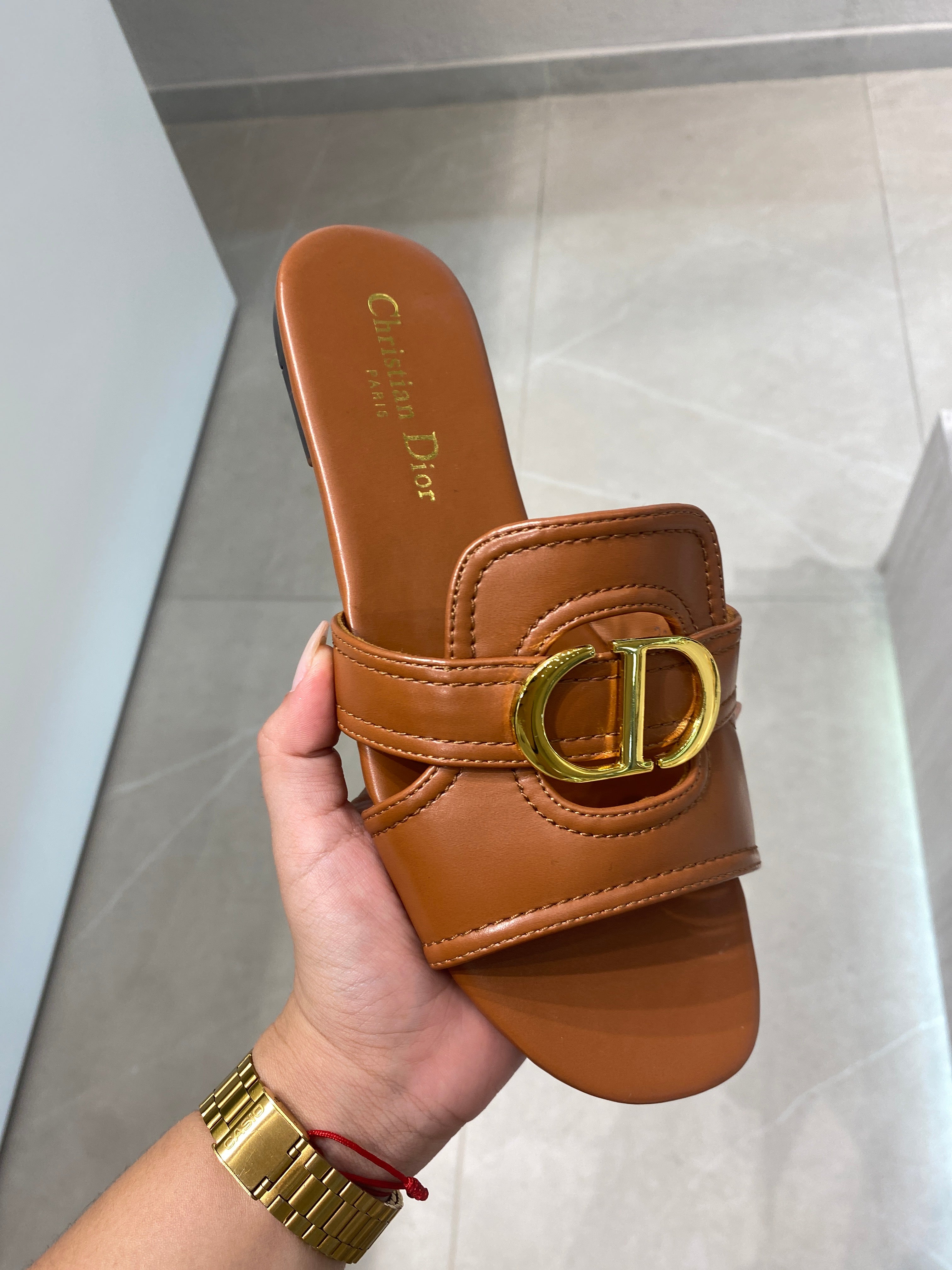 BX2661MIE SANDALIA PLANA DIOR MIEL