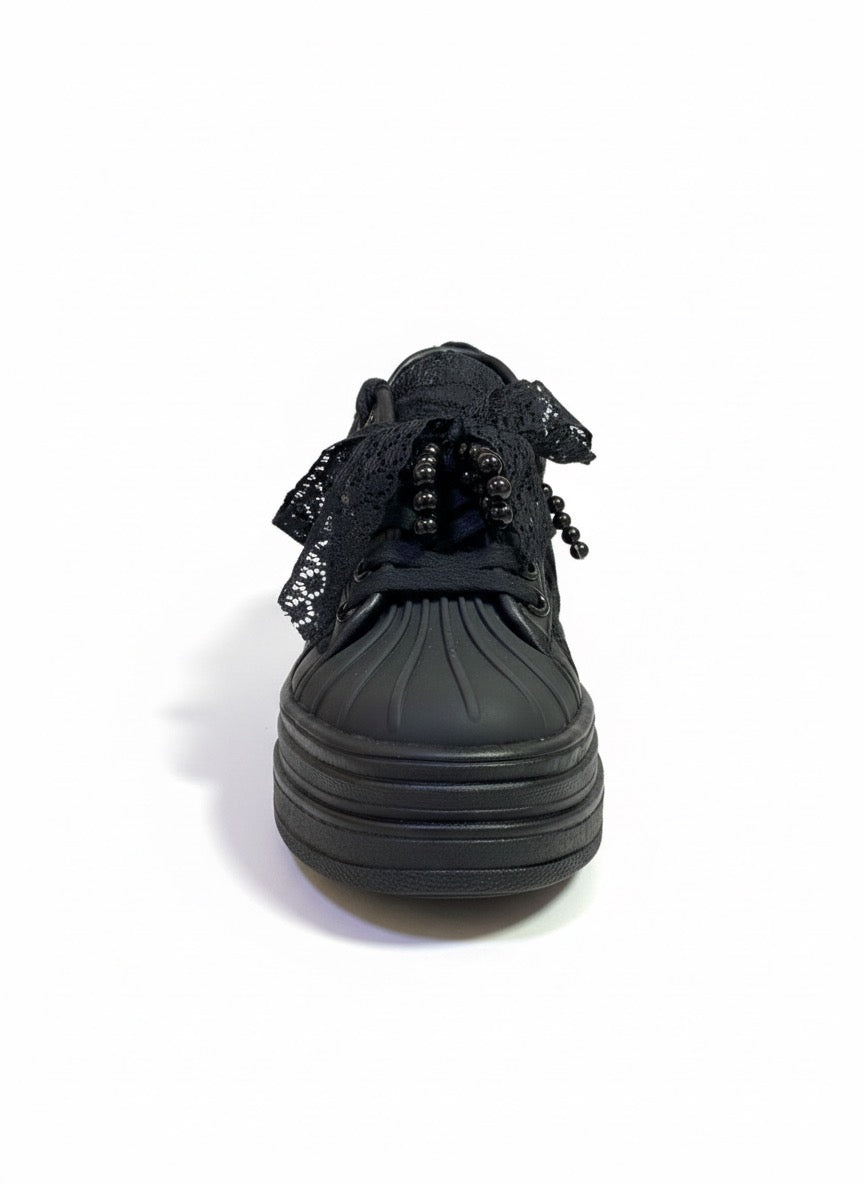 ARI4153NEG TENIS CASUAL NEGRO MOÑOS