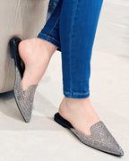 VAL412NEG MULE NEGRO BRILLANTE GLAM