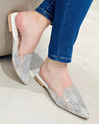 VAL413TAL MULE TALCO BRILLANTE CON PERLAS