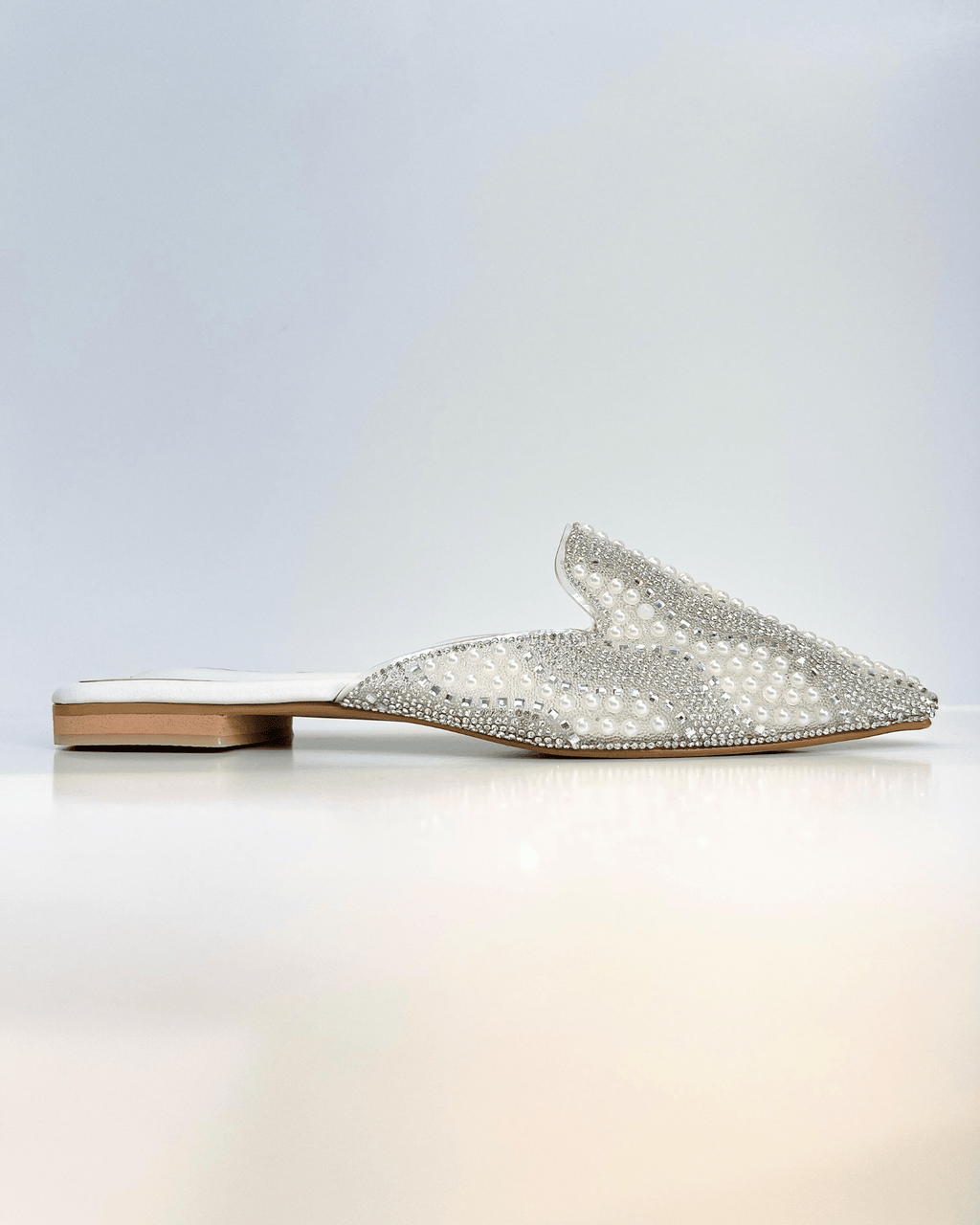 VAL413TAL MULE TALCO BRILLANTE CON PERLAS