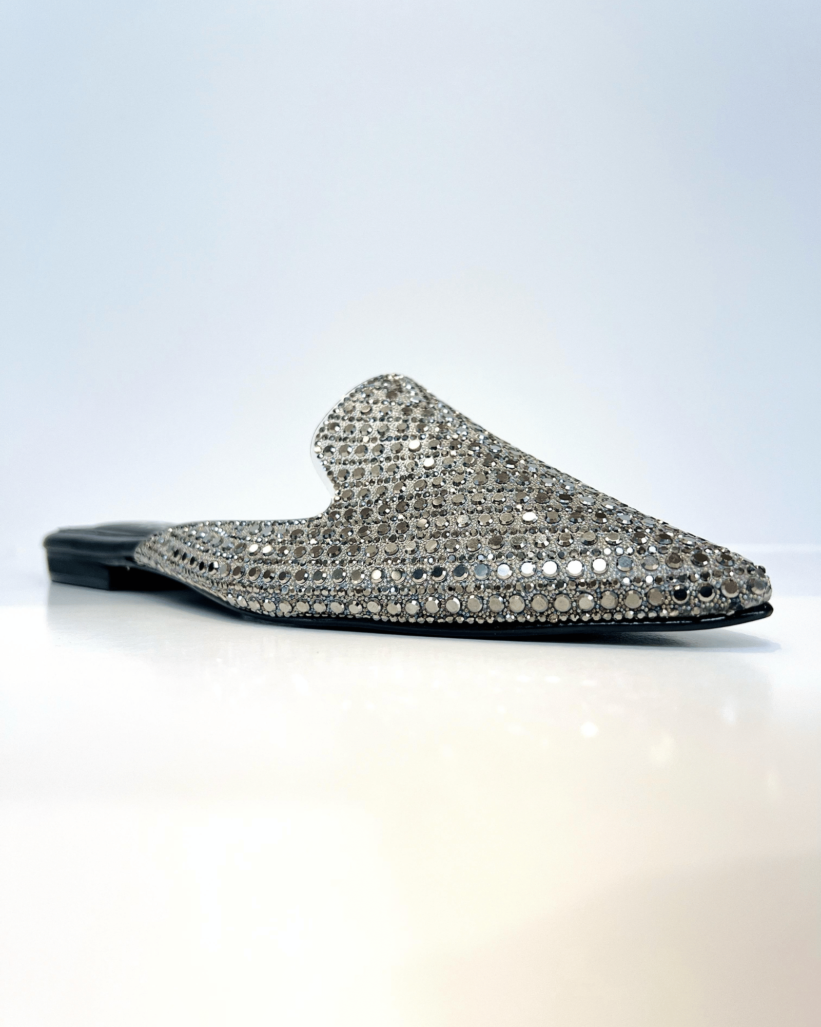 VAL412NEG MULE NEGRO BRILLANTE GLAM