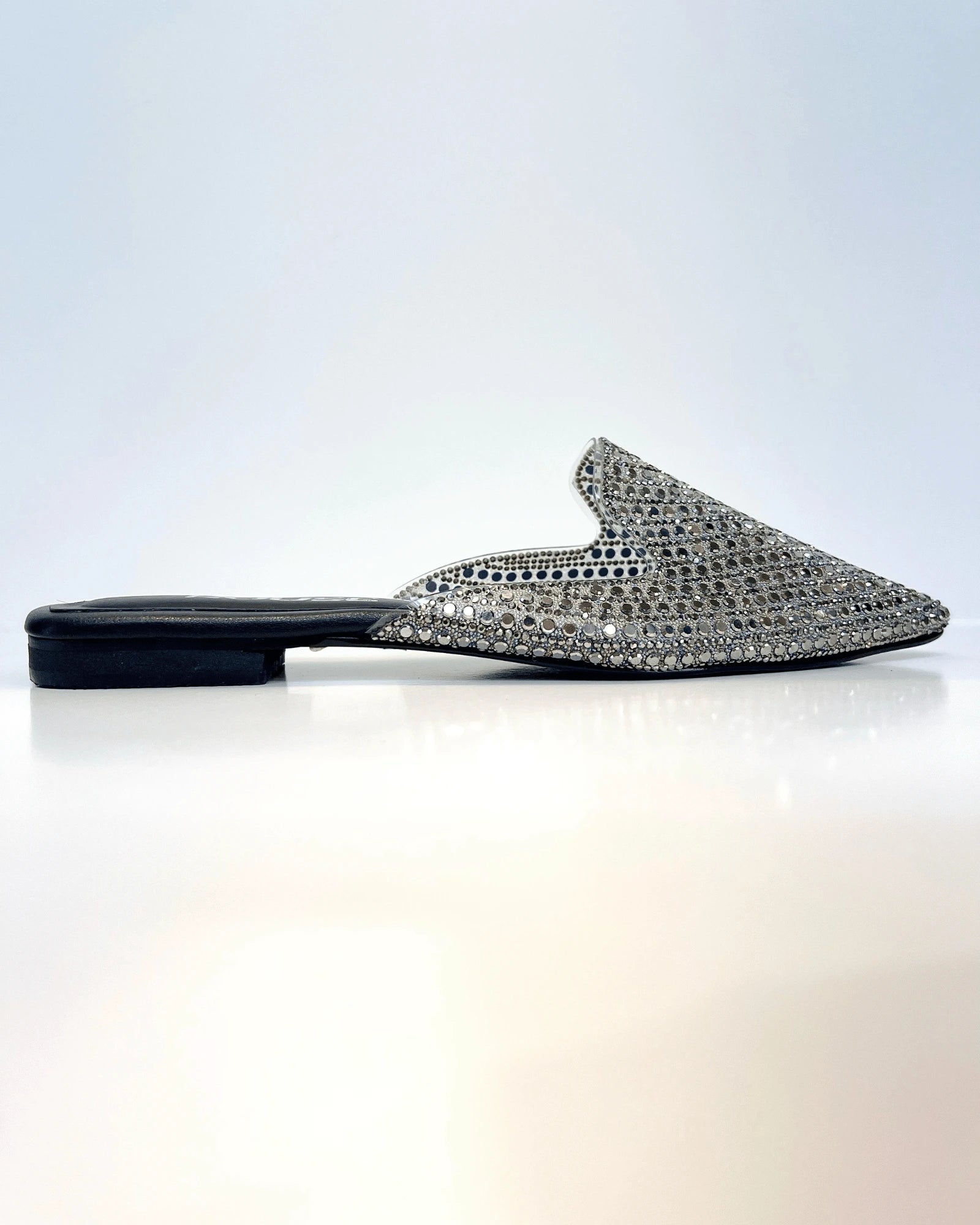 VAL412NEG MULE NEGRO BRILLANTE GLAM