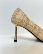 VAL410YUT TACON TEXTURIZADO YUTE CON BRILLOS