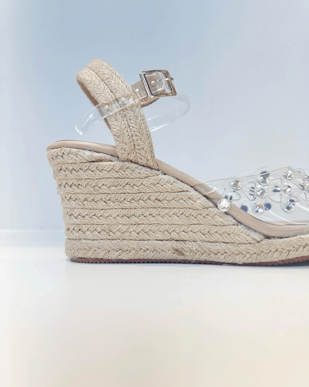 PLATAFORMA EN YUTE TRENZADO TAUPE