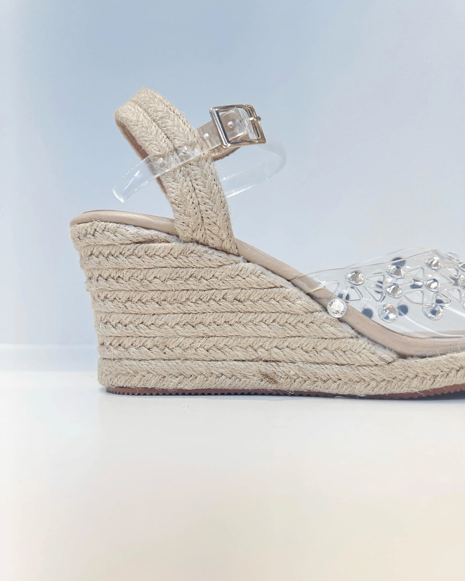 PLATAFORMA EN YUTE TRENZADO TAUPE