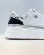 OS211PLA TENIS BLANCO GLAM CON DETALLE PLATEADO