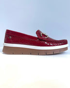 MOCASIN FOLIA ROJO