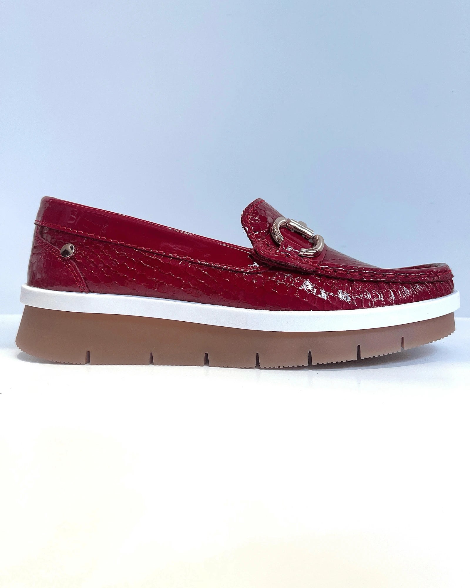 MOCASIN FOLIA ROJO