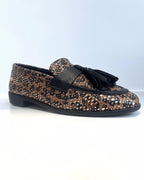 MOCASIN ANIMAL PRINT CON BORLAS