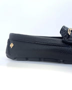 MOCASIN  NEGRO HERRAJE METALICO