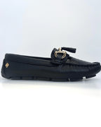 MOCASIN  NEGRO HERRAJE METALICO