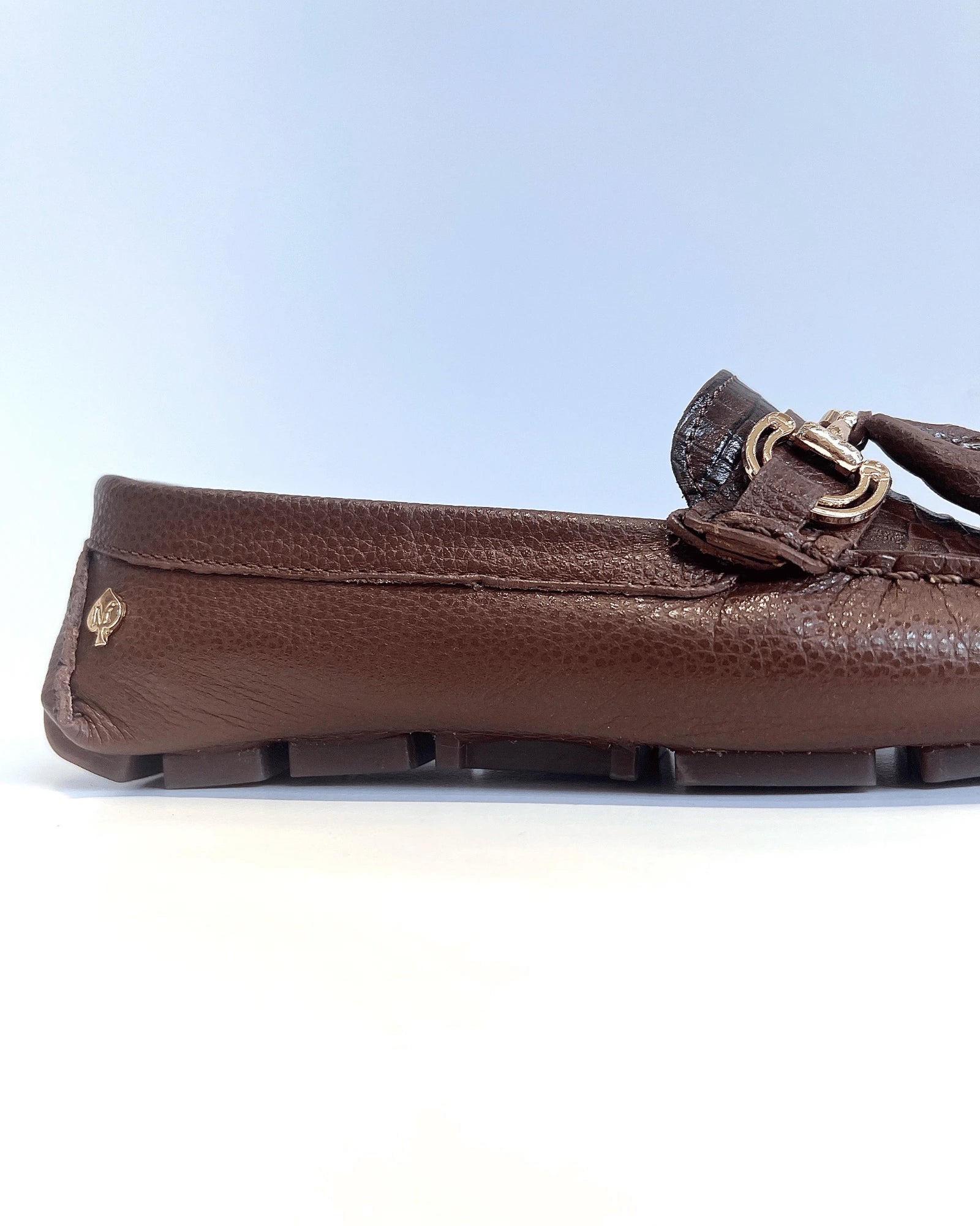 MOCASIN  CAFE HERRAJE METALICO