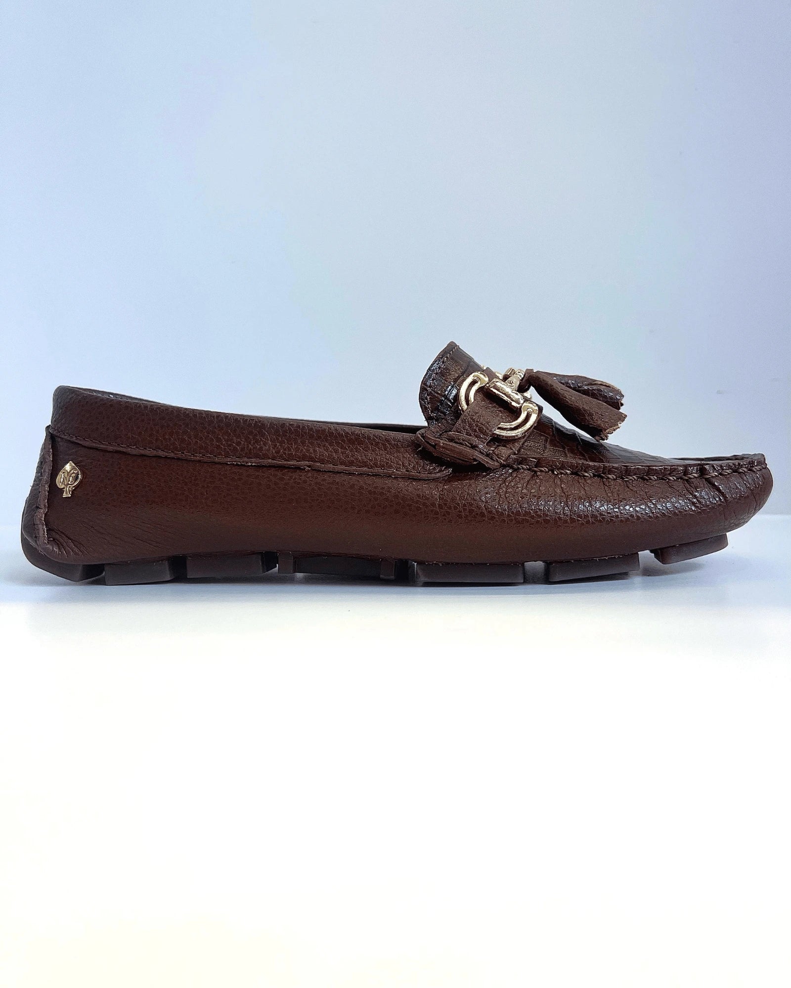 MOCASIN  CAFE HERRAJE METALICO