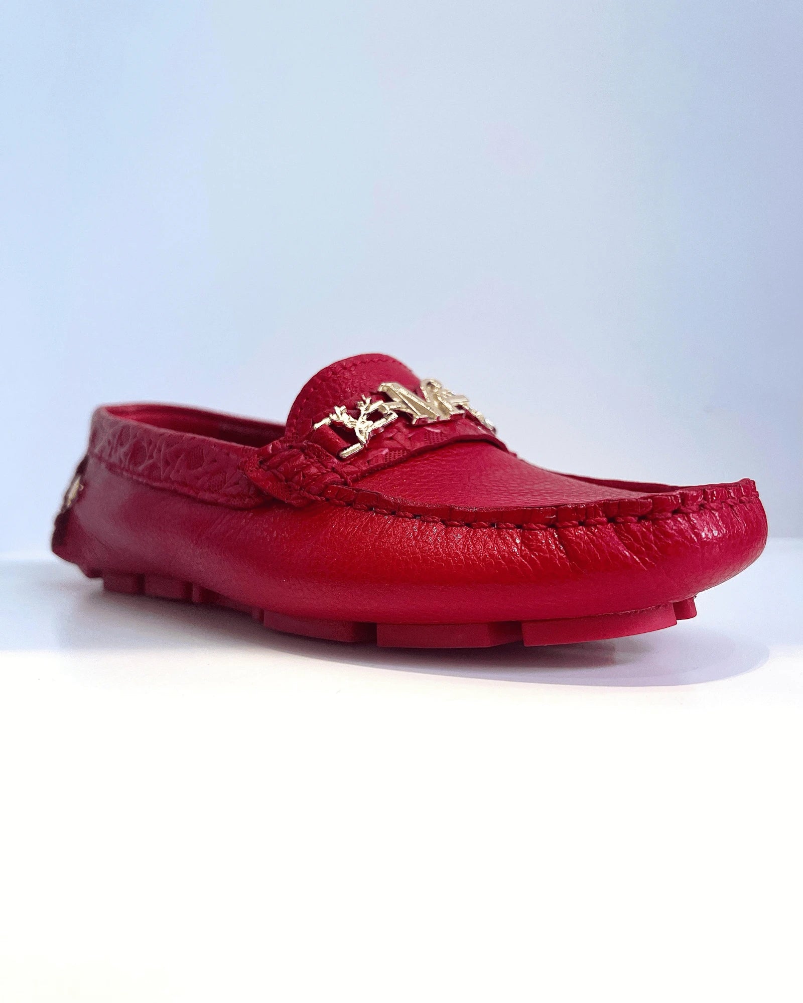 MOCASIN ROJO HERRAJE MATALICO (Copia)