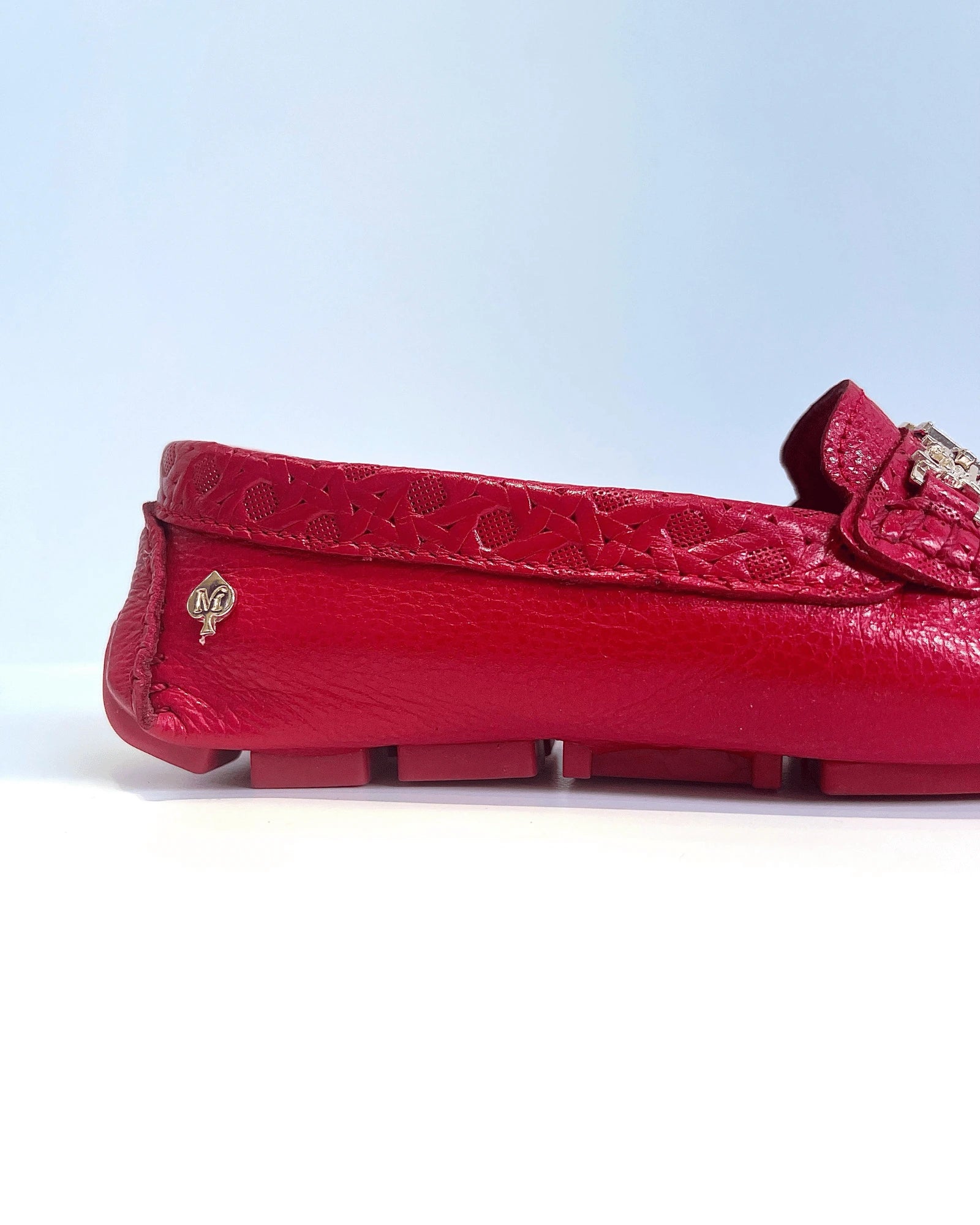 MOCASIN ROJO HERRAJE MATALICO (Copia)