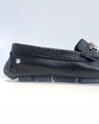 MOCASIN NEGRO HERRAJE MATALICO