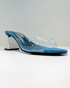 VAL407JEA SANDALIA DE TACON TRANSPARENTE EN DENIN