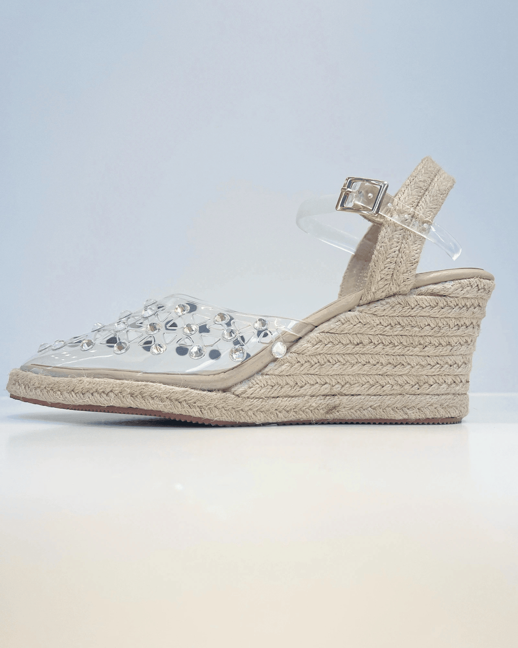 PLATAFORMA EN YUTE TRENZADO TAUPE