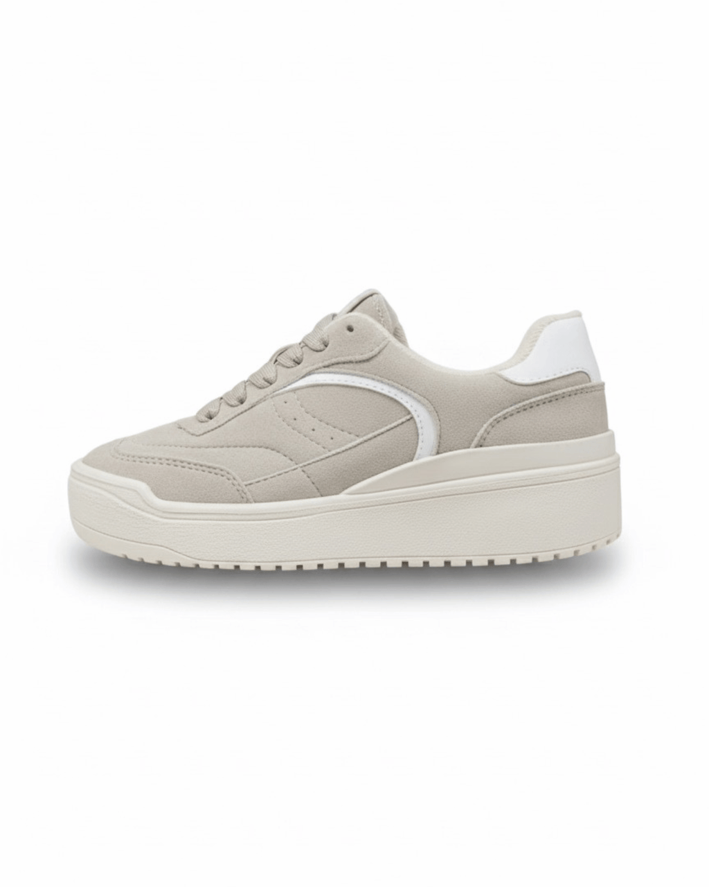 AQ362ARE TENIS PLATAFORMA BLANCO BEIGE