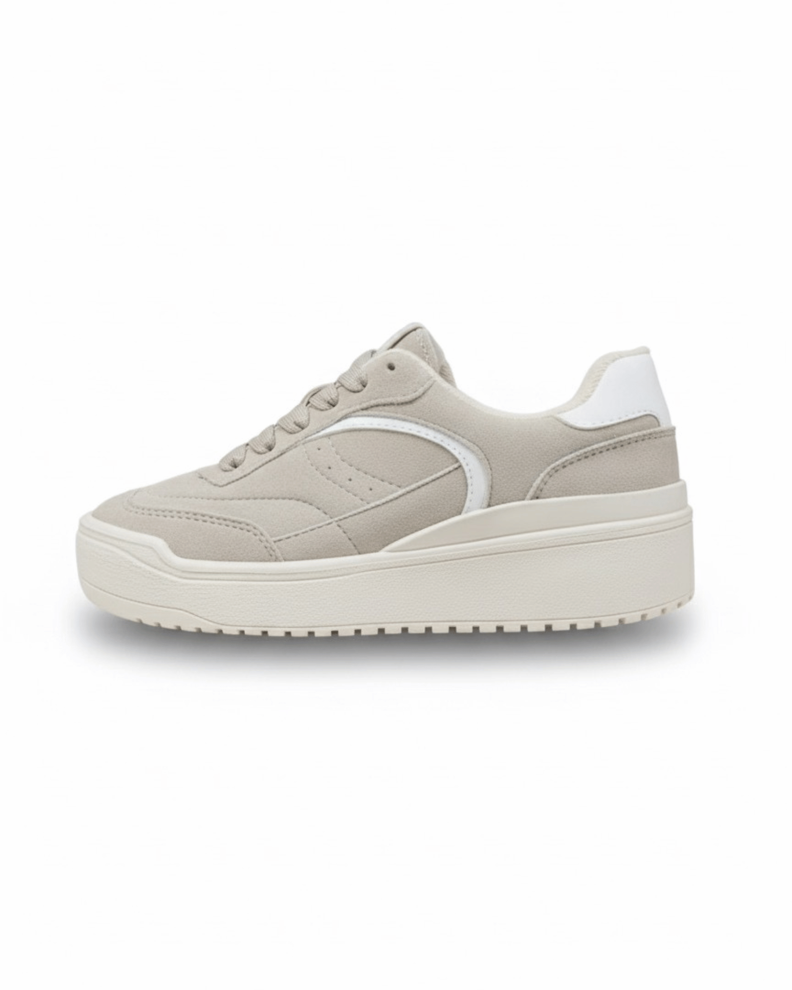 AQ362ARE TENIS PLATAFORMA BLANCO BEIGE