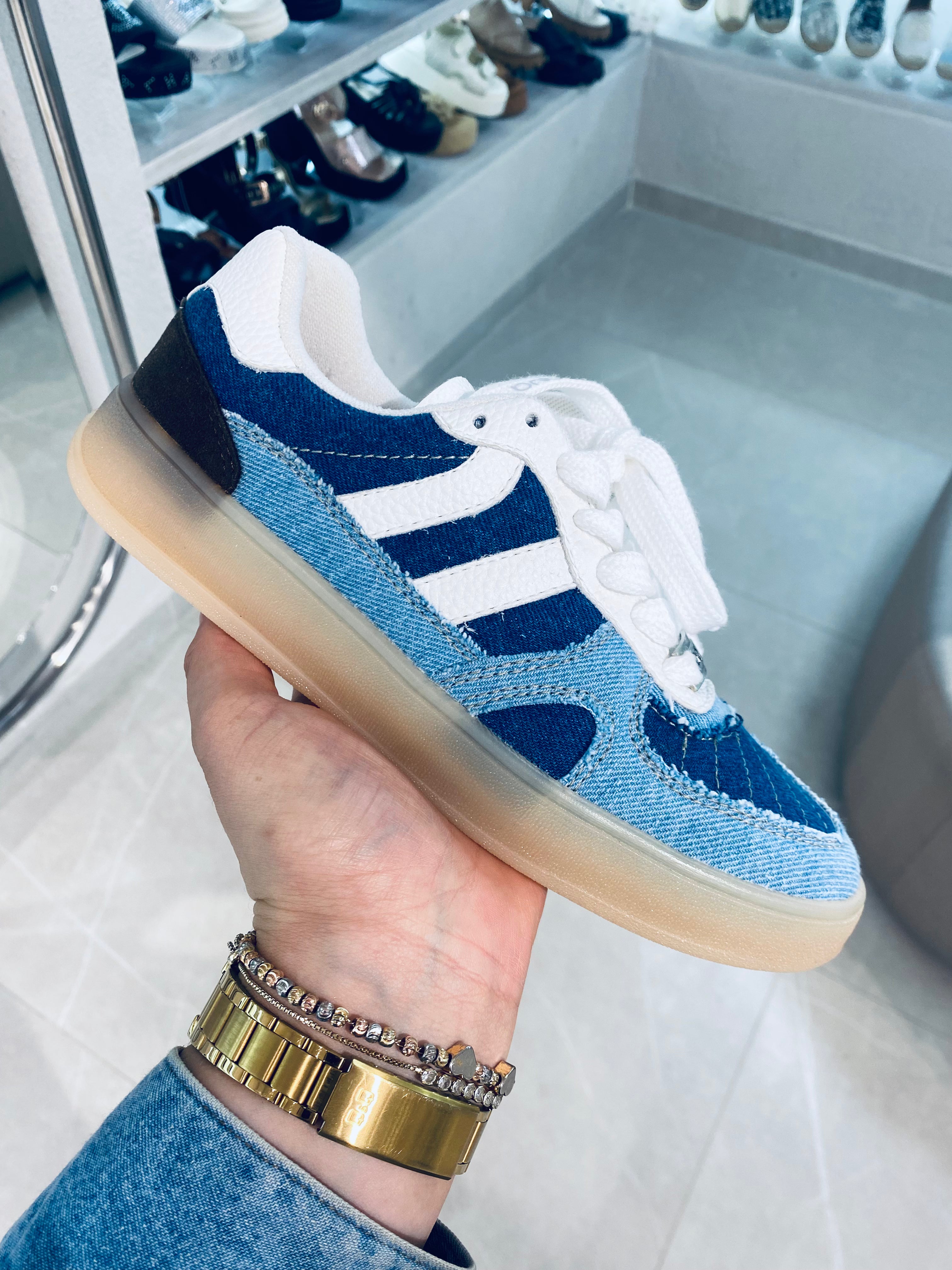 AQ343AZU TENIS DEPORTIVO DENIN CELESTE