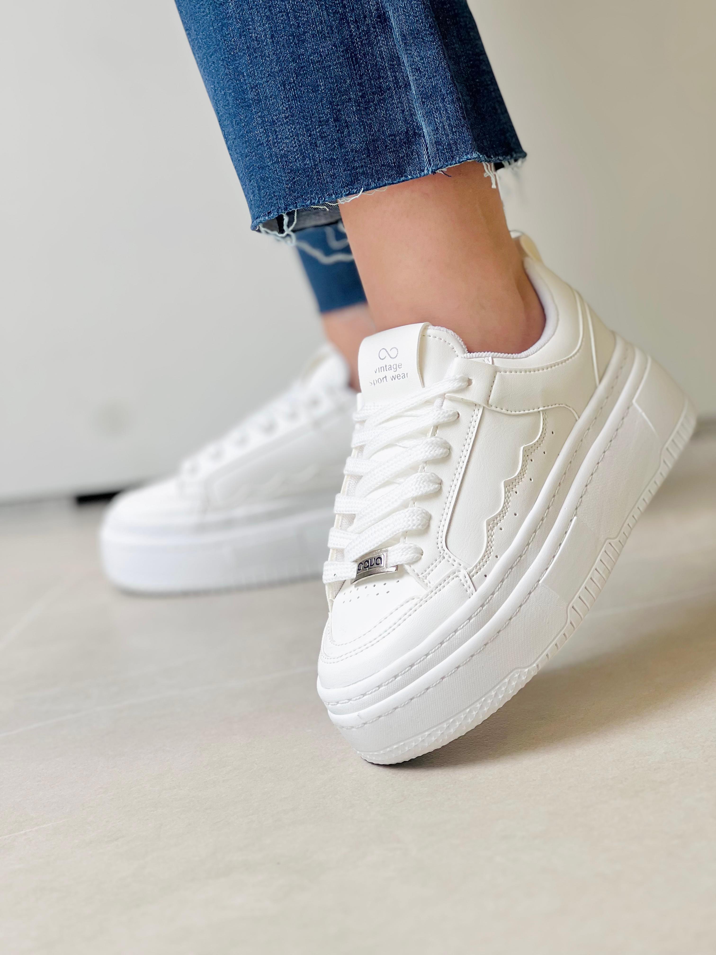AQ321BLA TENIS PLATAFORMA URBAN STYLE BLANCO