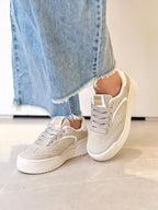 AQ362ARE TENIS PLATAFORMA BLANCO BEIGE