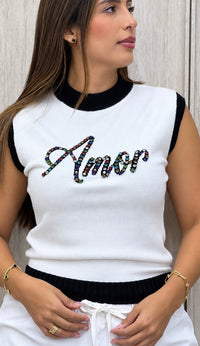 CHALECO PUNTO DETALLE LETRAS