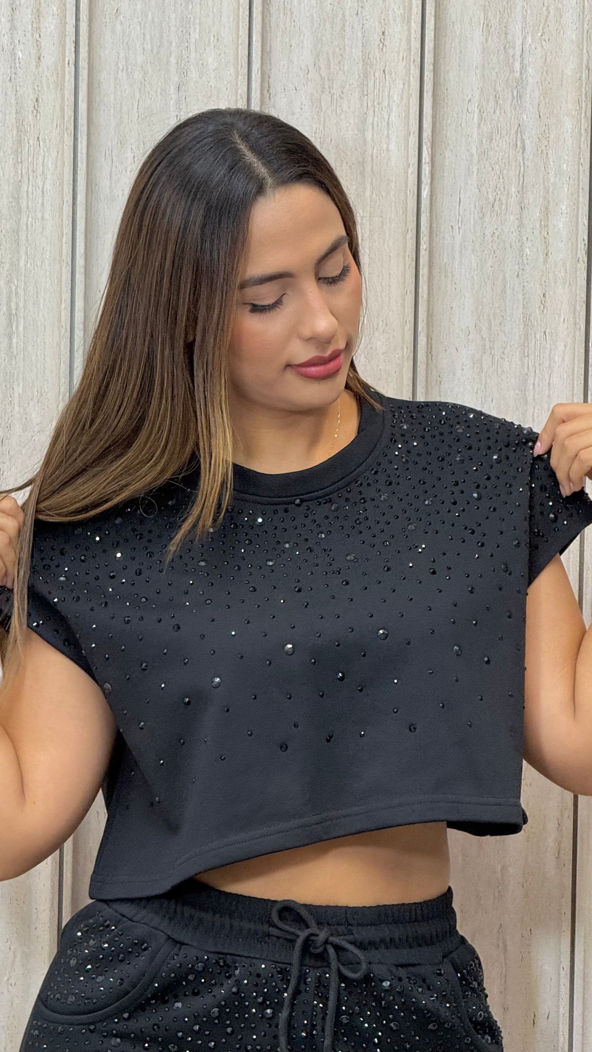 SET SIENA DEPORTIVO BRILLOS NEGRO