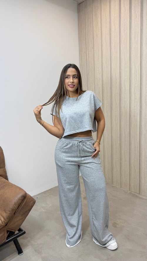 SET SIENA  DEPORTIVO BRILLOS GRIS