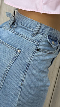 PANTALON LINZY DENIM BARRIL HEBILLA