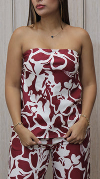SET CHARLOTTE ESTAMPADO BURGANDY