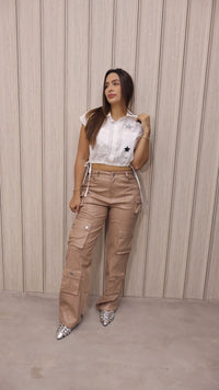 CROP BLANCO POPELINA ESTRELLAS