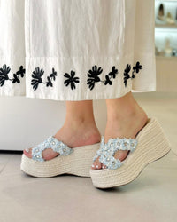 PLATAFORMA KARINA CON PERLAS CELESTE