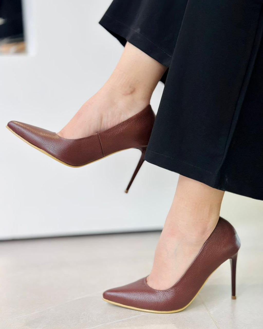 TACON  VALERIA STILETTO CHOCOLATE