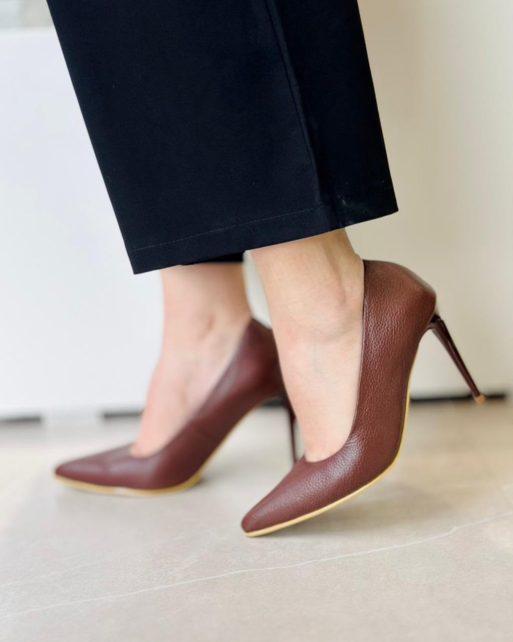 TACON  VALERIA STILETTO CHOCOLATE
